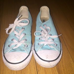 Light Blue Youth Converse Sneakers